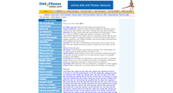 Desktop Screenshot of diet.dietandfitnesstoday.com